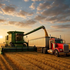 Farm powered by renewable mobile battery storage, enabling off-grid agricultural operations without diesel